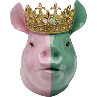 Decorative Crowned Pig figurine