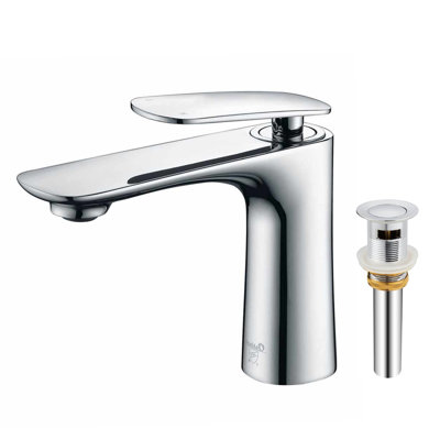 Single Handle Bathroom Sink Faucet With Pop Up Drain