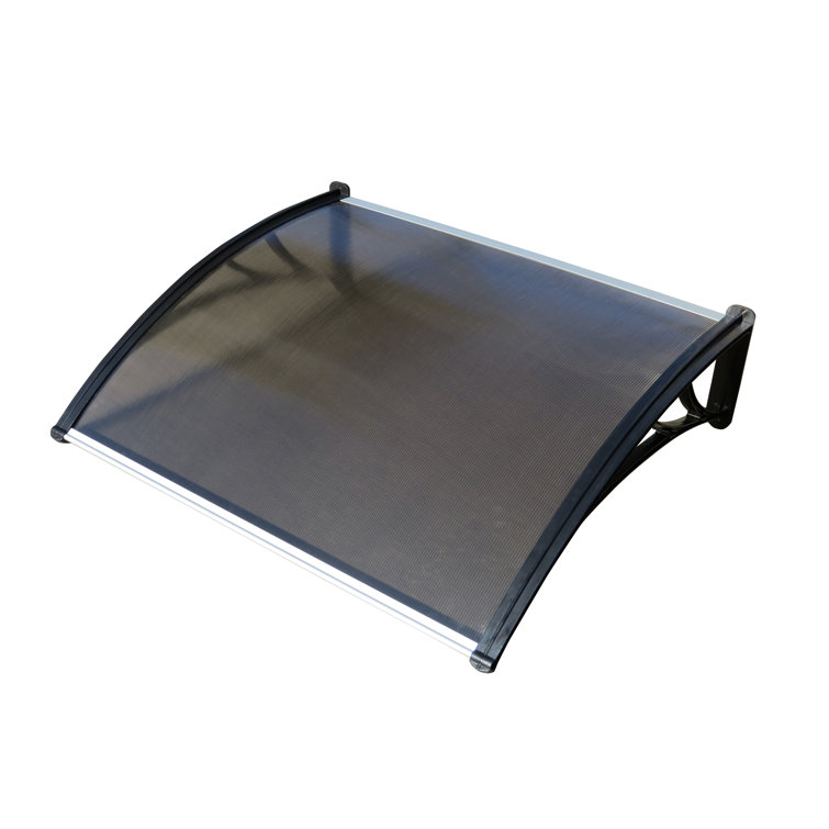 47.24" W x 39.37" D Convex Door Awning in Clear