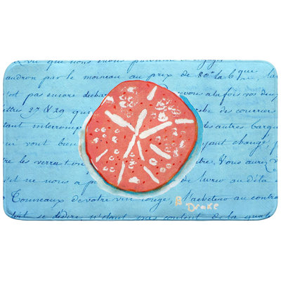 Tapis de bain Coral Sand Dollar Blue