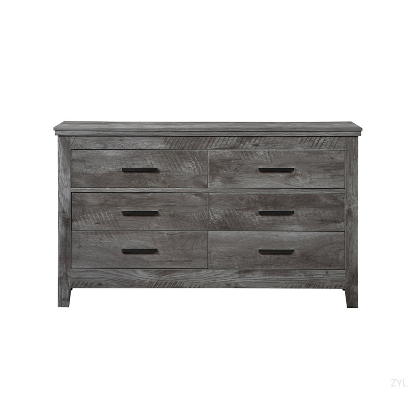 Commode rustique à finition chêne gris