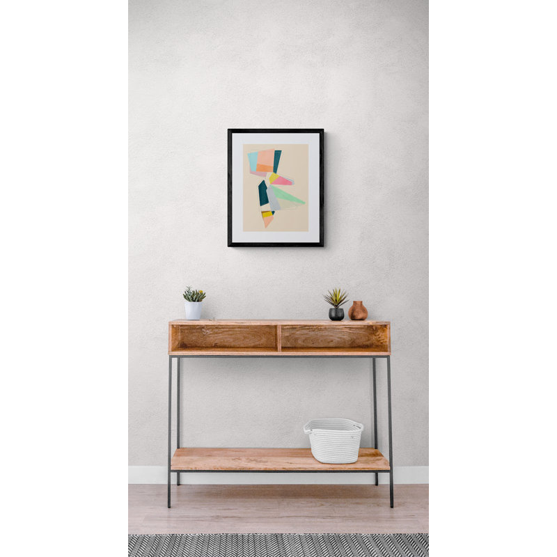 In Balance Print by Angel Estevez, Black Framed Canvas, 33" H x 25" W
