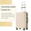 Valise rigide, valises en ABS léger et durable avec roues doubles, bagage de voyage extensible à carreaux de 24 pouces-134525771