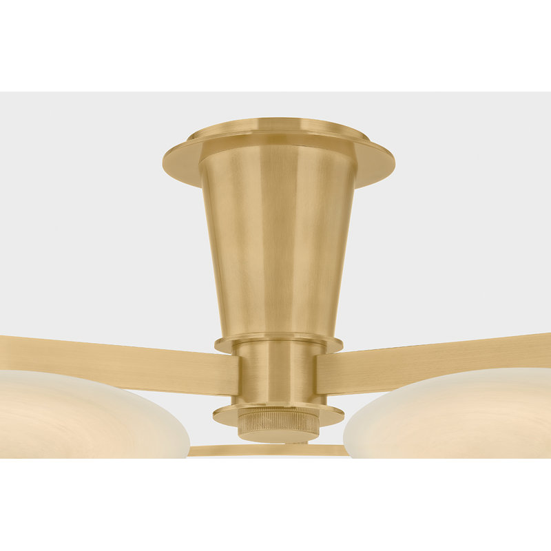 Cologne Flush Mount in Vintage Brass
