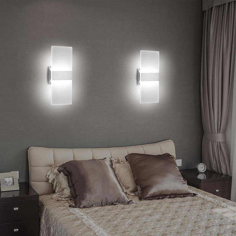 Connye Plastic LED Armed Sconce, Cool White