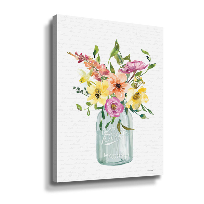 «Kitchen Flowers I», impression sur toile, H 10 po x l 8 po x P 2 po, Toile tendue