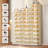 16 Pair Plastic Stackable Shoe Storage Cabinet For Entryway Easy Assembly-1064241713