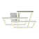Radium 28-in Integrated LED Rectangular ETL Certified Semi Flush Ceiling Light
