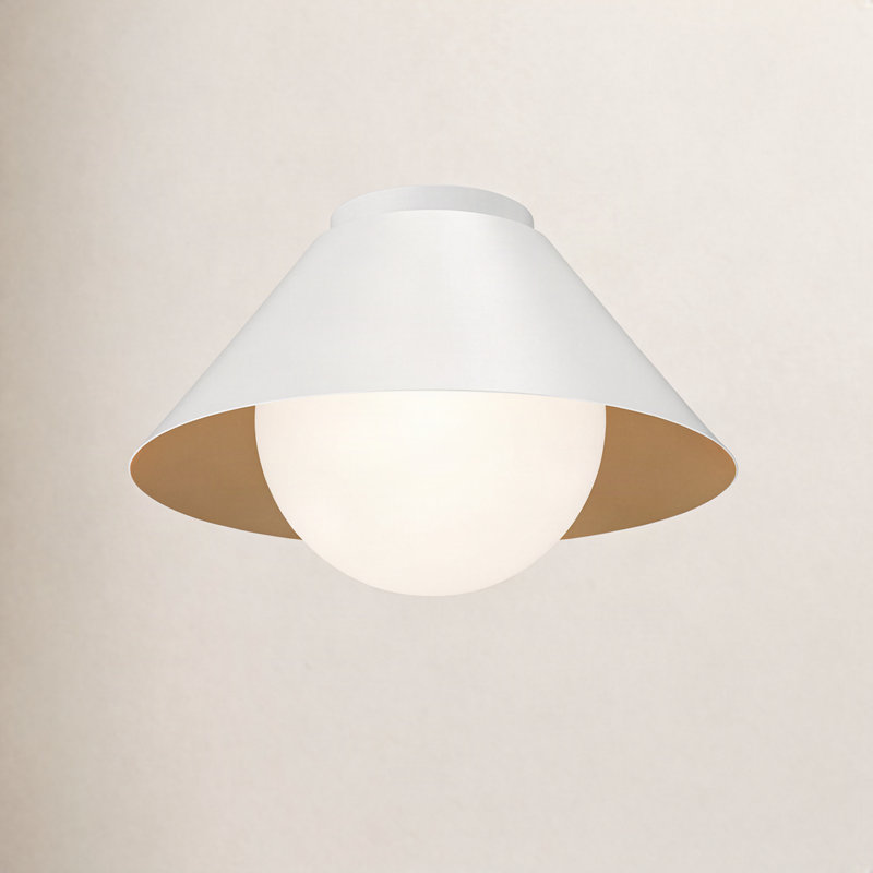 Ireland Integrated LED Dimmable Flush Mount, White