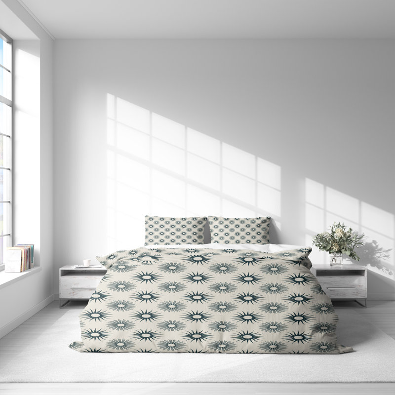 Polyester Abstract Duvet Cover Set, Twin Duvet Cover + 1 Queen Pillowcase