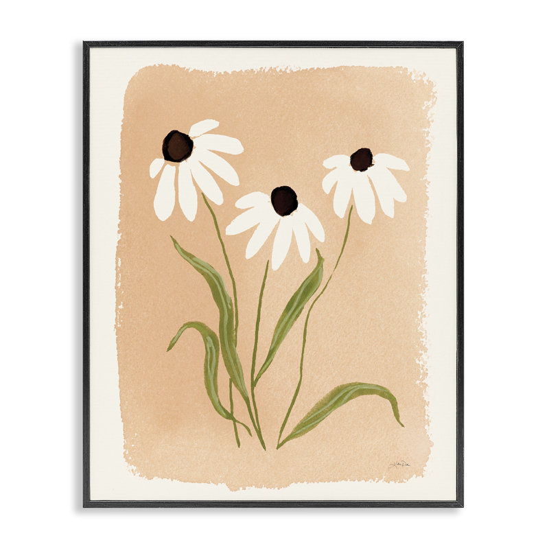 Daisy Meadow Treasures, estampe numérique encadrée, design par Katrina Pete, Giclée encadrée noir minuit, H 30 po x l 24 po