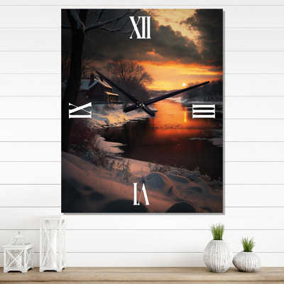 Jemes - Landscape Lake Wall Clocks