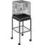 Cage à oiseaux intérieure en métal 45 po - Volière spacieuse avec support amovible, panier et accessoires d'alimentation Cage noire, accessoire