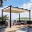 10 pi. L 13 pi. Pergola en aluminium avec auvent-88719396-88719398