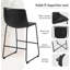 Adarrius Upholstered Faux Leather Bar Stool with Iron Frame-341129994