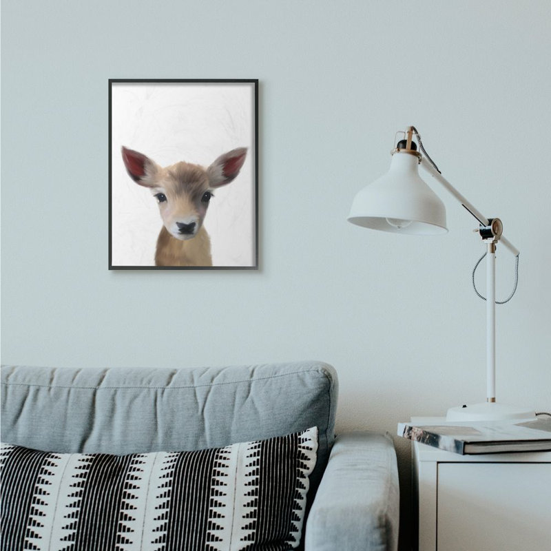Rinker Animals, 20" H x 16" W x 1.5" D, Midnight Black Framed Giclee
