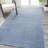 Asam Solid Low-Pile Classic Blue Rug-1598880055