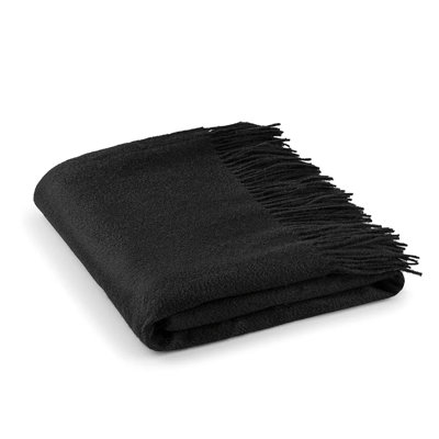 100% Cashmere Throw Blanket with Fringe
