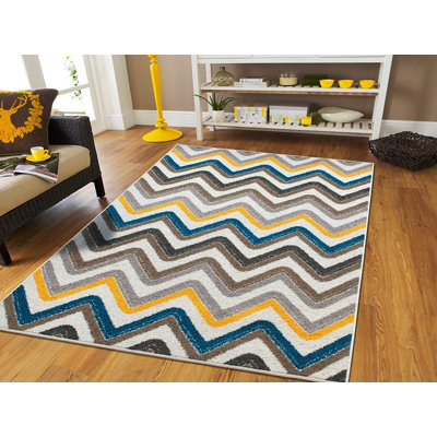 Tapis crème en laine Truesdale