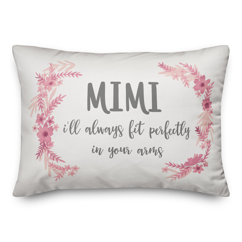  Coussin lombaire Mimi I'm Always Fit in Your Arms, Polyester / Bourre en polyester