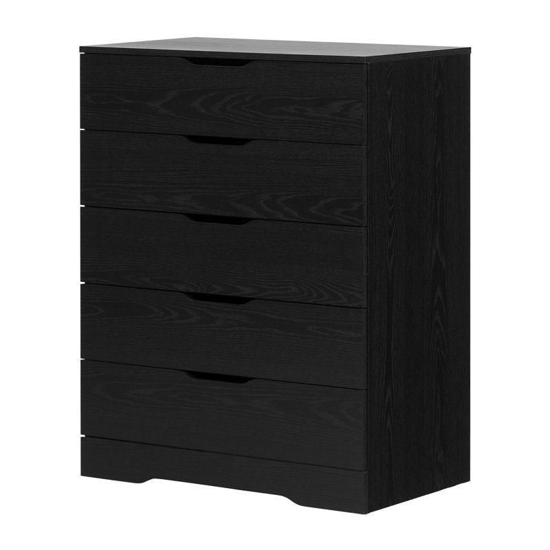 Holland 33'' W 5 - Drawer Dresser, Black Oak