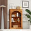 48" Tall 3-Tier Arched Open Freestanding Bookcase
