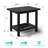 5-piece Hdpe Plastic Adirondack Chair Set With Side Table & Ottomans – All-weather Outdoor Patio Conversation Set-301960501