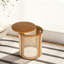 Table de chevet ronde avec rangement Boho-235394948