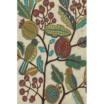 Berry Branch I - Wrapped Canvas Painting