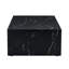 Table basse 39,3 * 23,6 * 11,8 pouces à texture de marbre noir - Design luxueux
