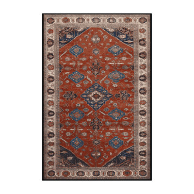Tapis brun lavable à la machine