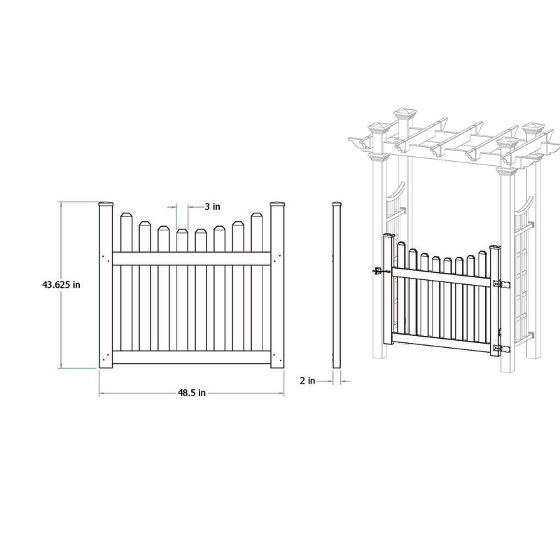 Tonnelle en polychlorure de vinyle (PVC) l 58 po x P 32 po avec barrière en blanc