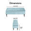 Banc de rangement rembourré Collette Chic-1980281151