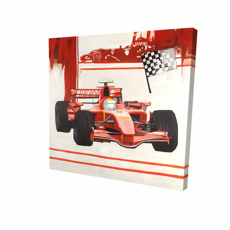 Impression sur toile « formule-1 », H 36 po x l 36 po x 1,5 po