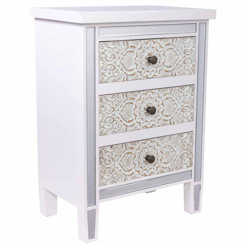 Hoschton 48cm W Manufactured Wood Bedside Table