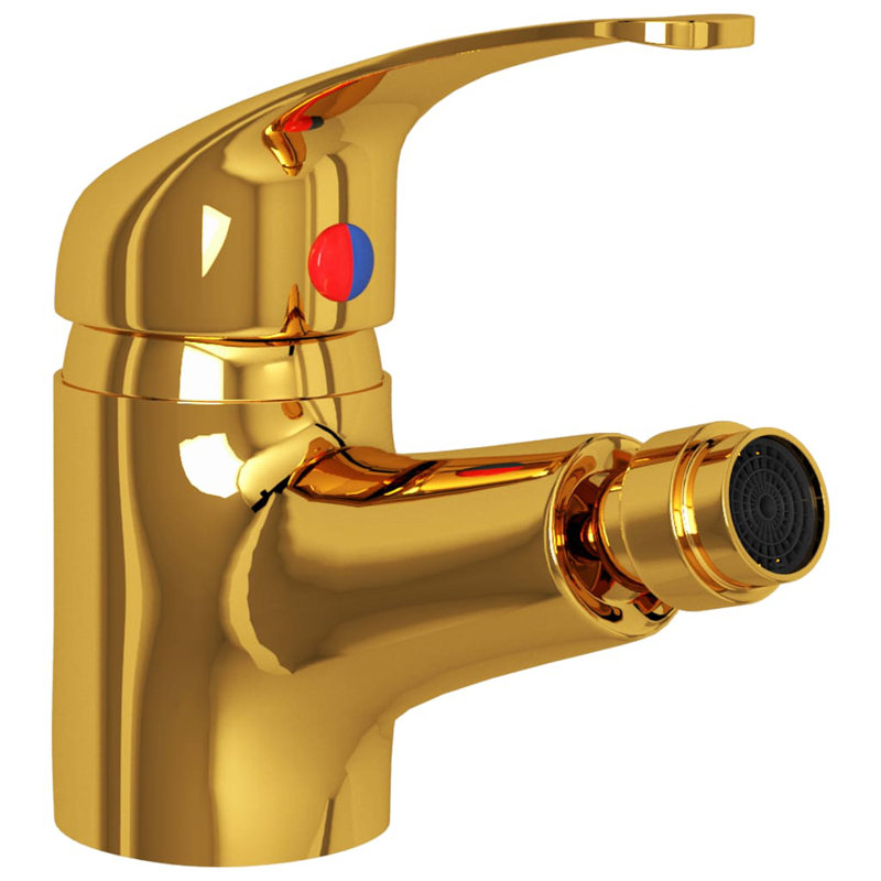 Lebel Single Handle Vertical and Horizontal Bidet Tap, Gold