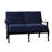 Wiltshire 49.3'' Wide Aluminum Loveseat with Cushions-43011059-26205317