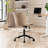 Maddoux Armless Swivel Office Chair Faux Leather Upholstered Waterproof Desk Chair Ergonomic Adjustable Computer Chair-264647577