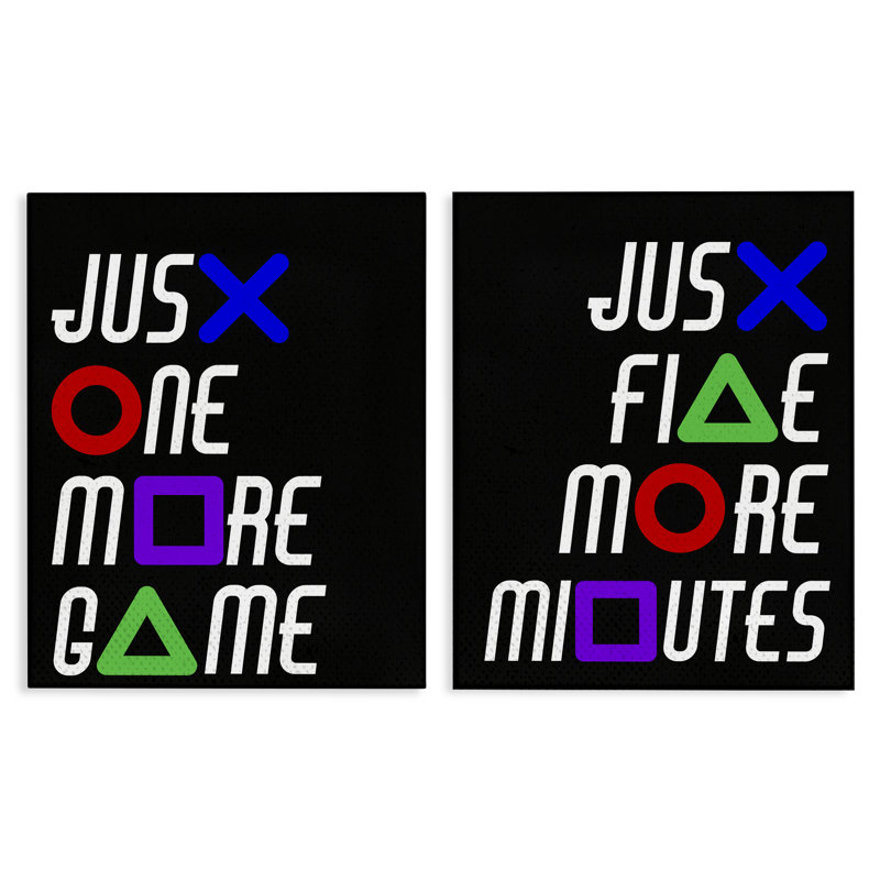 Ensemble de toiles 2 pièces Gamer