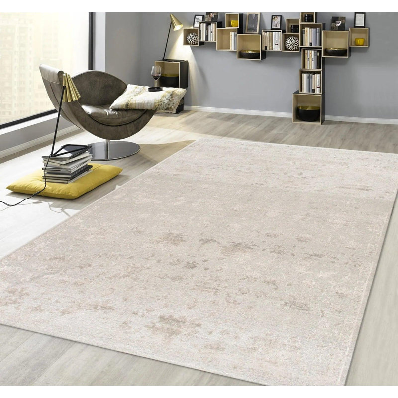 Canvello Silk Transitional Rugs For Living Room - 8'10" X 11'10"