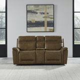 Cabrero 79'' Leather Power Reclining Loveseat