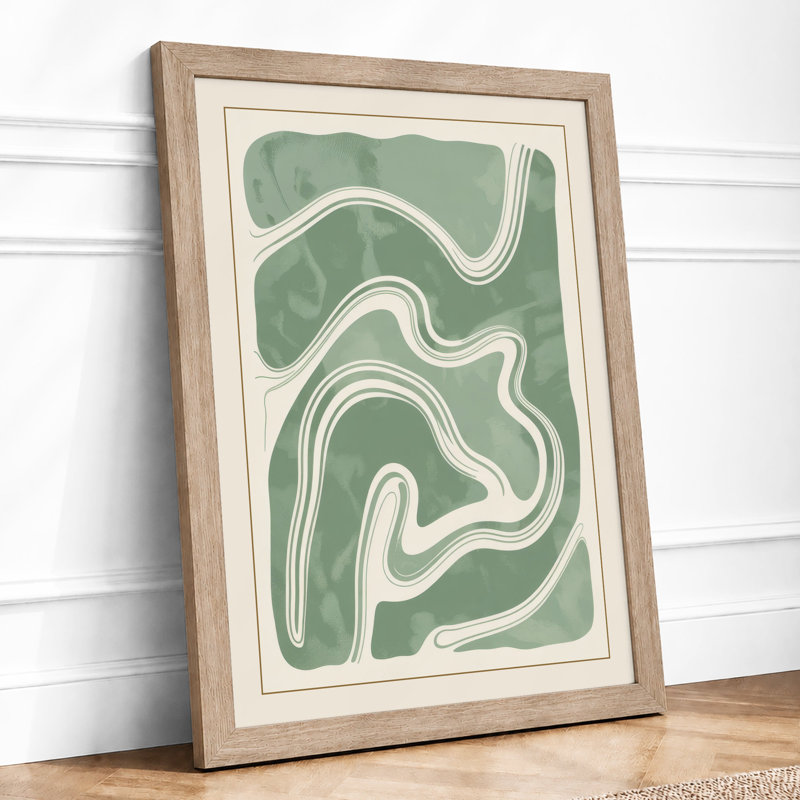 Flowing Forms Minimalist - Print, Oak, A4 - 29.7 x 21.0 cm