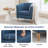 Meleri Barrel Accent Chairs with Wood Leg, 26.7 Wide Modern Comfy Living Room Chairs with Armrest Small Reading Chair with Cozy Soft Padded for Bedroom Reception Room-1653336030