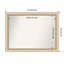 Miroir d'appoint mural en plastique brun-1983990917