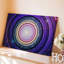 Reproduction d'art sur toile, "Composition abstraite" avec bandes circulaires concentriques rayonnant vers l'extérieur-552687581
