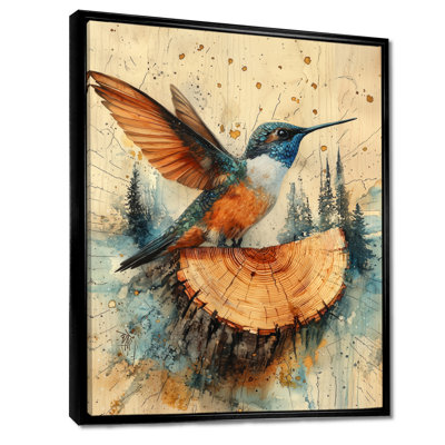Art sur toile, Colibri de Gertwin dans la forêt II