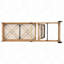 Chaise longue de patio avec dossier à 5 positions-556101480