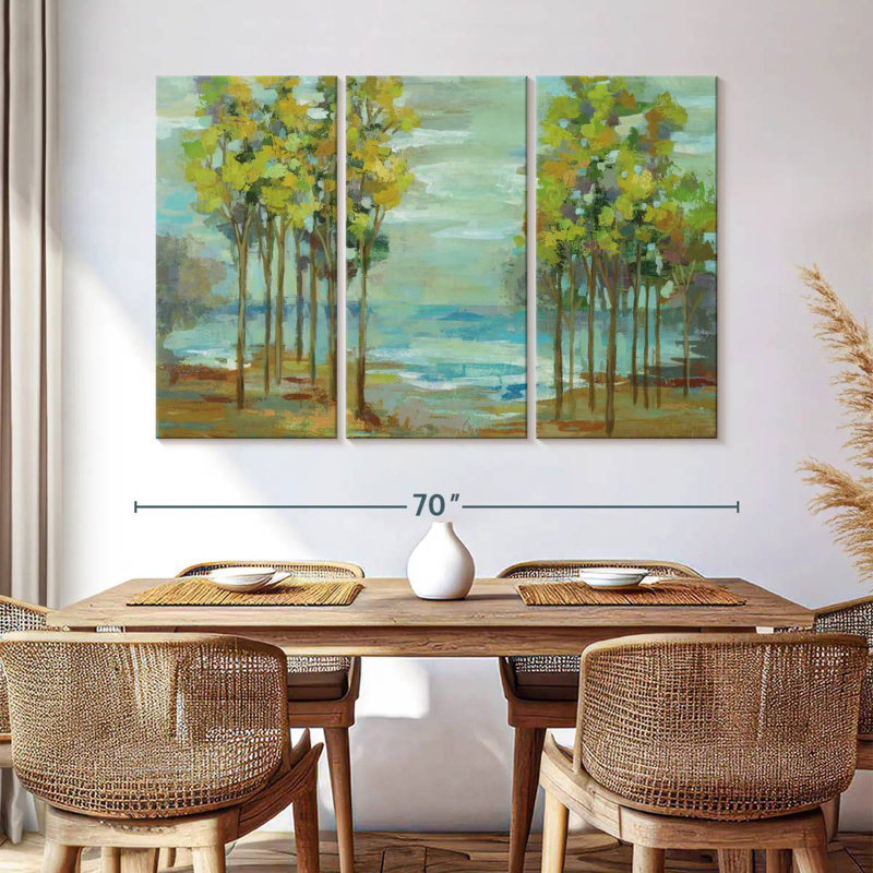 Harnek Calm Spring Trees, 42" H x 65" W