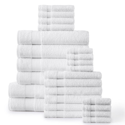 Ensemble de serviettes en coton à 100 % de 24 articles Aneysa