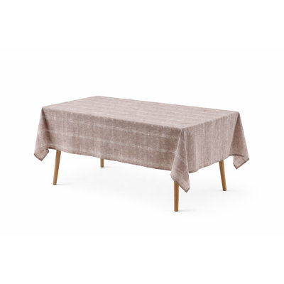 Nappe en jacquard texturé kaki style campagne